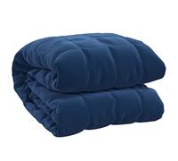 vidaXL Manta con Peso Tela Azul 220x230 cm 15 kg, Manta, Manta de edredón, Manta calmante, Ropa de Cama, Manta con Peso para la ansiedad
