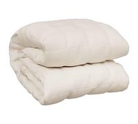 vidaXL Manta con Peso Tela Color Crema Claro 122x183 cm 5 kg, Manta, Manta de edredón, Manta calmante, Ropa de Cama, Manta con Peso para la ansiedad