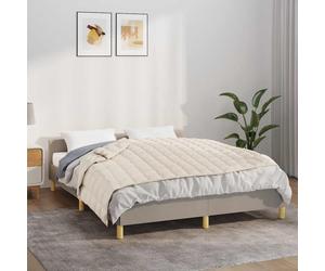 vidaXL Manta con peso tela color crema claro 138x200 cm 10 kg
