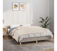 vidaXL Manta con peso tela color crema claro 138x200 cm 6 kg