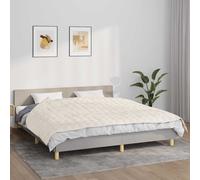 vidaXL Manta con peso tela color crema claro 155x220 cm 11 kg