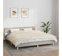 vidaXL Manta con peso tela color crema claro 155x220 cm 11 kg