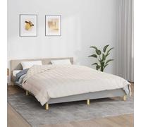 vidaXL Manta con peso tela color crema claro 200x200 cm 9 kg