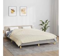 vidaXL Manta con peso tela color crema claro 200x225 cm 9 kg