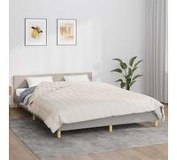 vidaXL Manta con peso tela color crema claro 220x235 cm 11 kg