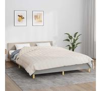 vidaXL Manta con peso tela color crema claro 220x235 cm 15 kg