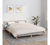 vidaXL Manta con peso color crema claro 220x240 cm 11 kg