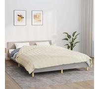 vidaXL Manta con peso tela color crema claro 220x240 cm 15 kg