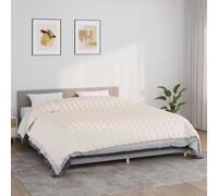 vidaXL Manta con peso tela color crema claro 220x260 cm 15 kg