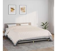 vidaXL Manta con peso tela color crema claro 235x290 cm 15 kg