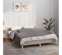vidaXL Manta con peso Tela gris 138x200 cm 10 kg