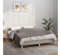 vidaXL Manta con peso tela gris 140x200 cm 6 kg