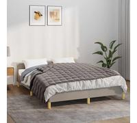 vidaXL Manta con Peso Tela Gris 150x200 cm 7 kg, Manta, Manta de edredón, Manta calmante, Ropa de Cama, Manta con Peso para la ansiedad