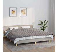 vidaXL Manta con peso tela gris 155x220 cm 7 kg