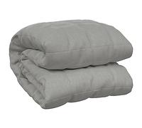 vidaXL Manta con Peso Tela Gris 200x230 cm 13 kg, Manta, Manta de edredón, Manta calmante, Ropa de Cama, Manta con Peso para la ansiedad