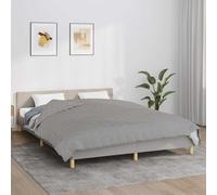 vidaXL Manta con peso tela gris 220x235 cm 15 kg