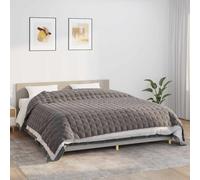 vidaXL Manta con peso tela gris 235x290 cm 11 kg