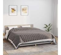 vidaXL Manta con peso tela gris 235x290 cm 15 kg