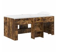 vidaXL Marco de Cama Alta para Niños 80 x 160 cm Multicolor Roble ahumado