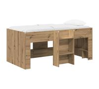 vidaXL Marco de Cama Alta para Niños 80 x 160 cm Multicolor Roble artisan