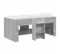 vidaXL Marco de Cama Alta para Niños 80 x 160 cm Multicolor Sonoma gris