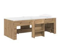 vidaXL Marco de Cama Alta para Niños 80 x 200 cm Multicolor Roble artisan