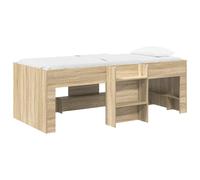 vidaXL Marco de Cama Alta para Niños 80 x 200 cm Multicolor Roble sonoma