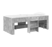 vidaXL Marco de Cama Alta para Niños 90 x 200 cm Multicolor Gris hormigón