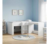 vidaXL Marco de Cama Alta para Niños Blanco 80 x 160 cm