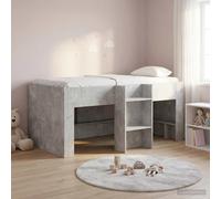 vidaXL Marco de Cama Alta para Niños 80 x 160 cm Multicolor Gris hormigón