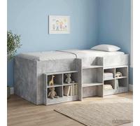 vidaXL Marco de Cama Alta para Niños Gris Hormigón 80 x 200 cm
