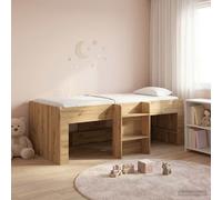 vidaXL Marco de Cama Alta para Niños Roble artisan 80 x 200 cm