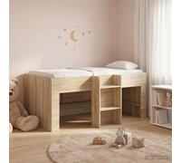 vidaXL Marco de Cama Alta para Niños Roble Sonoma 80 x 160 cm