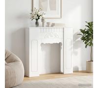 vidaXL Marco de chimenea Blanco 93 x 20 x 89 cm Madera de ingeniería