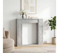 vidaXL Marco de chimenea Gris Hormigón 100 x 20 x 100 cm