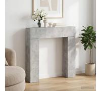 vidaXL Marco de chimenea Gris Hormigón 102 x 18 x 100,5 cm