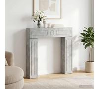 vidaXL Marco de chimenea Gris Hormigón 102 x 18 x 100,5 cm