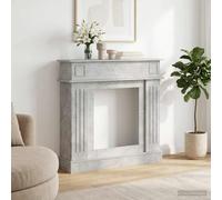 vidaXL Marco de chimenea Gris Hormigón 102 x 26 x 100 cm
