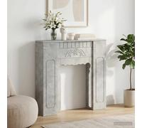 vidaXL Marco de chimenea Gris Hormigón 93 x 20 x 89 cm