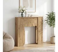 vidaXL Marco de chimenea Roble artisan 93 x 20 x 89 cm