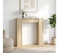 vidaXL Marco de chimenea Roble Sonoma 100 x 20 x 100 cm