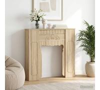 vidaXL Marco de chimenea Roble Sonoma 93 x 20 x 89 cm