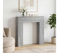 vidaXL Marco de chimenea Sonoma gris 102 x 18 x 100,5 cm