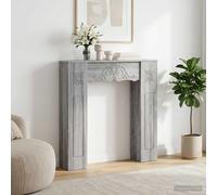 vidaXL Marco de chimenea Sonoma gris 102 x 20 x 102 cm