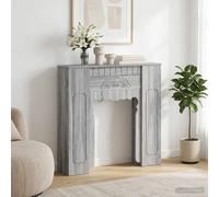 vidaXL Marco de chimenea Sonoma gris 93 x 20 x 89 cm