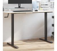vidaXL Marco de escritorio de pie acero negro (94-135)x60x(70-114) cm