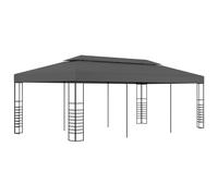 vidaXL Marquesina cenador de jardín antracita 3x6 m