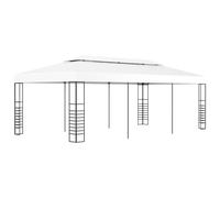 vidaXL Marquesina cenador de jardín blanca 6x3 m