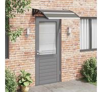 vidaXL Marquesina de puerta PC negro 120x100 cm