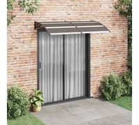 vidaXL Marquesina de puerta PC negro 200x100 cm